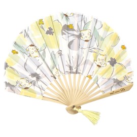 [2025] Wpc. Patterns Sanrio Characters x Wpc. Patterns Fan in Gift Box, Flower Wall Yellow (Pom Plin) W084-SA27-204