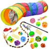 PUBAMALL Túnel para Gatos, Juguete Extensible Plegable para Jugar con