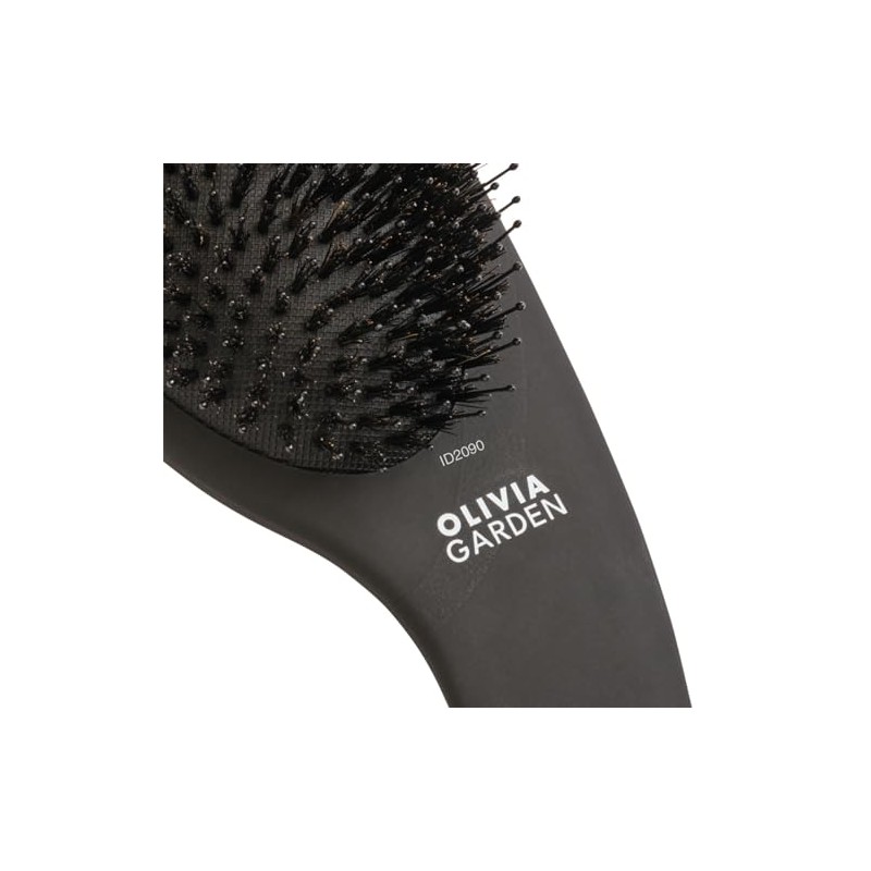 Expert Care Curve Boar&Nylon Bristles Matt Black
