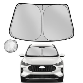 Fonowka Windshield Sun Shade for 2020-2025 Ford Escape Foldable Sun Sunshade for Car Front Window Blocks UV Rays and Heat Automotive Interior Protector Custom Fit Accessories