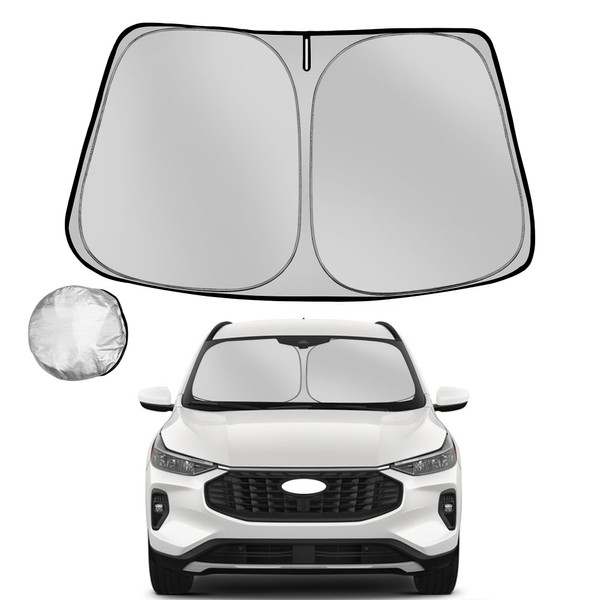 Fonowka Windshield Sun Shade for 2020-2025 Ford Escape Foldable Sun