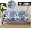 Great Bay Home Patchwork Scalloped Printed Furniture Protector Stain Resistant