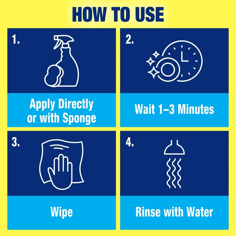 OxiClean Scrub Free Total Bathroom Cleaner with OxiClean, Lemon Scent,