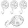 AYAWOW Suction Cup Hooks, Reusable Powerful Waterproof Shower Hooks, Clear