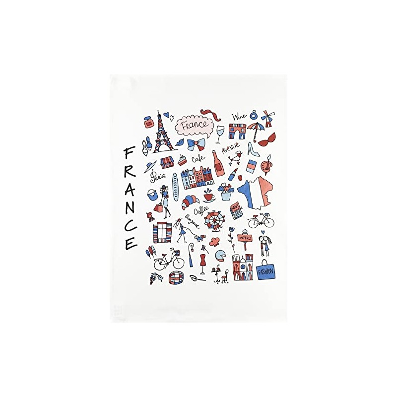 Half a Donkey La Belle France - Large Cotton Tea