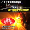 MONOSTORE Motorcycle Turn Signal Orange Light Lamp Retro Stay Monkey
