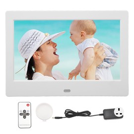 7in IPS Full Lamination HD Digital Photo Frame Video Playback WiFi Connection Electric Photo Frame Built in Speaker 100‑240V UK Plug