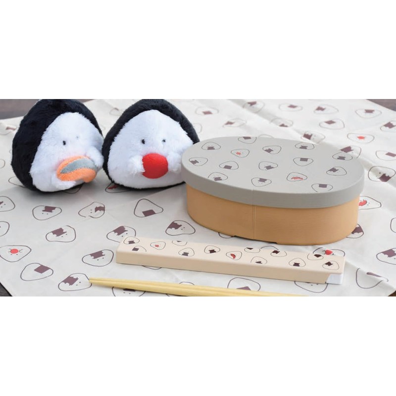 Ijinsha 47128 Gyutto Onigiri-san Antibacterial Chopsticks Case Set, Chopsticks/7.1 inches