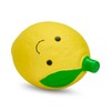 Petface Foodie Faces Latex Lemon Dog Toy with Built-In-Squeaker, Large