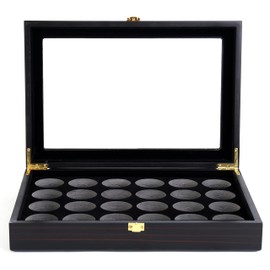 RECHIATO Golf Ball Display Case, 24 Golf Ball Display Rack,Golf Gift for Golf Enthusiast Collectibles Balls (Balls not Included)