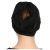 Modern Hejab mens female Black Under Scarf Tube Cap with