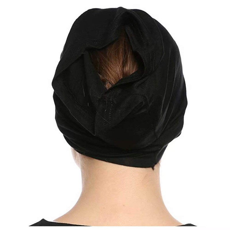 Modern Hejab mens female Black Under Scarf Tube Cap with