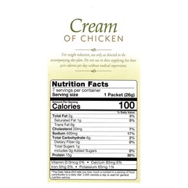 FITWISE - High Protein Soup, 15g Protein, Low Calorie, Low Fat, Low Carb, Ideal Protein Compatible, 7 Servings Per Box (Cream of Chicken)