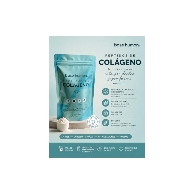 PEPTIDOS DE COLAGENO BOVINO HIDROLIZADO | SIN SABOR | SIN