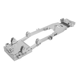 RC Metal Chassis Frame, Aluminum Alloy RC Chassis Kit Frame Guarder WPL D12 1/10 RC Model Car Upgrade Parts Accessories for CNC Precision Machining(Silver)