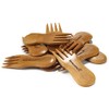 BambooMN Solid Bamboo Stubby Spork 4" - All Natural Reusable