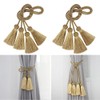 SHTGOI Pack of 2 Curtain Tiebacks Rope Curtain Holder with