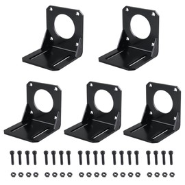 CNCMANS 5 x Stepper Motor Bracket 42 Stepper Motor Mount Nema 17 Stepper Motor Bracket with Screws Stepper Motor Mount Bracket