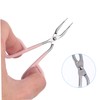 SAFIGLE 6Pcs Scissors Shaped Eyebrow Tweezers Portable Stainless Steel Eyebrow