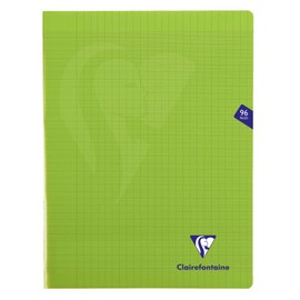 Clairefontaine Mimesys 303381C Exercise Book DIN A4+ 24 x 32 cm 70 Sheets 90 g French Ruling Stapled Polypropylene Cover Assorted Colours Pack of 1