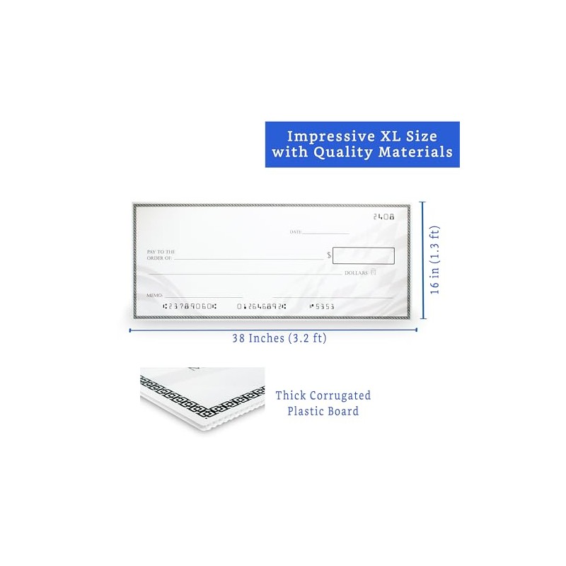 Giant Check (96,5 x 40,6 cm) - Gran premio de