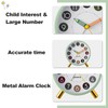 rjuwurv Metal Super Silent Beep Alarm, Desk Bedroom Clock, Child