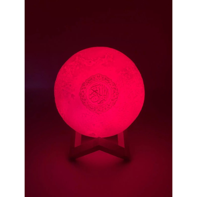 Moon Quran Speaker w/ Remote, includes 18 Reciters, 25 Translations,