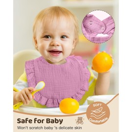 Lictin Baby Bandana Dribble Bibs Drool Bibs, 8pc Infant Teething Soft and Absorbent with Adjustable Snaps, Bib Set for Unisex Newborn Toddlers Aged 0-24 Months