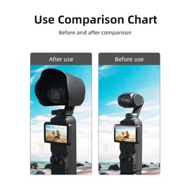 Lens Sunshade Hood Compatible for DJI Osmo Pocket 3 Plastic Head Lens Sunshade Sunhood Protective Cover Guard Protector for DJI Osmo Pocket 3 Accessories