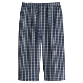 Cervin 100% Cotton Yarn Dyed Long Trunks (Below Knee Length), Red Plaid, Blue Plaid, Navy Check