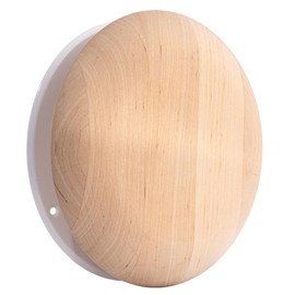ABOUT VENT 5 inch Wooden Adjustable Vent Cover (Free of Resin) - Round Ventilation Diffuser for Wall and Ceiling - Supply and Exhaust Sauna Ventilation - Black Alder Wood Adjustable Air Valve