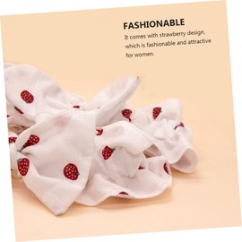 Beavorty Strawberry Pattern Face Wash Hair Tie Elastic Headband Thin Head Wrap Makeup Headband for Women