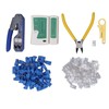 RJ45 Crimping Tool Kit Stripping Pliers 8P8C Crystal Head Network