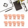 10pcs Metal Binder Clips Innovative Cartoon Cute Shape Electroplated Rustproof