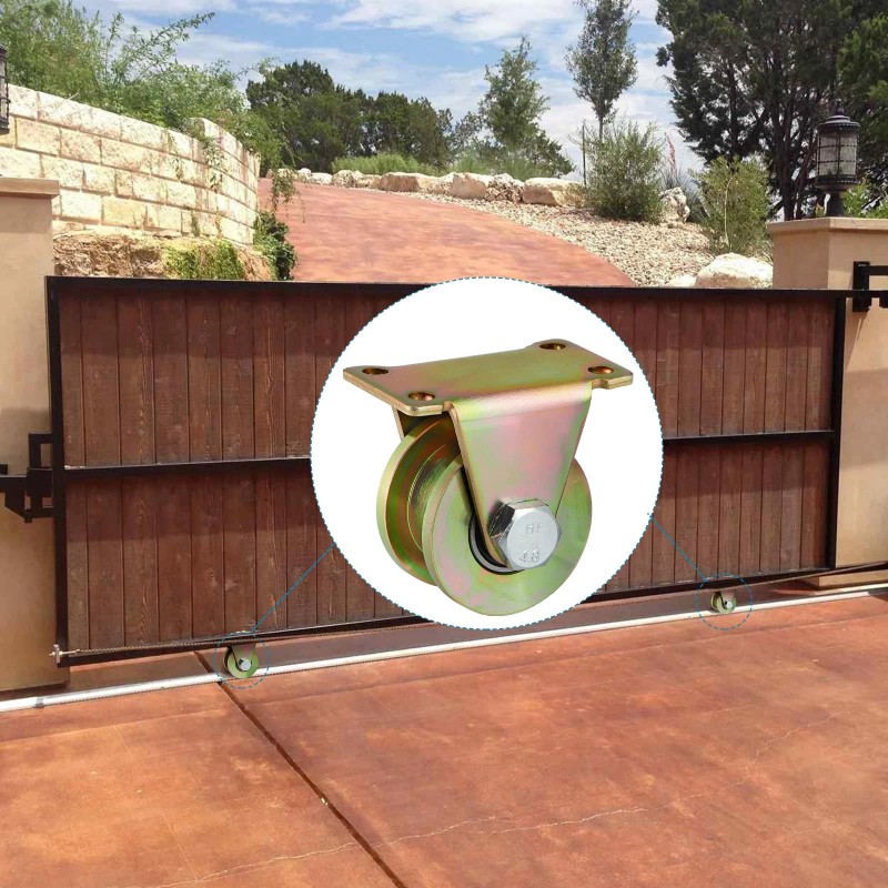 Skelang 4 Pcs 2" Groove Wheel, H-Type Heavy Duty Rigid