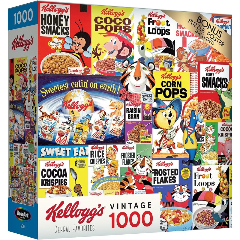 Lafayette Puzzle Factory RoseArt - Kelloggs - Rompecabezas de 1000