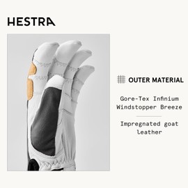 Hestra Ergo Grip Active Glove 2024 Grey/Off White, 8