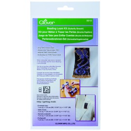 CLOVER 9919 Beading Loom Kit, Butterfly Brooch