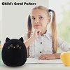 SQEQE Cat Plushie Black Cat Stuffed Animal Kawaii Cat Plushie