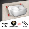 KLEARSTAND Marine Drink Caddy, Double Cup Holder, Acrylic Capped ABS