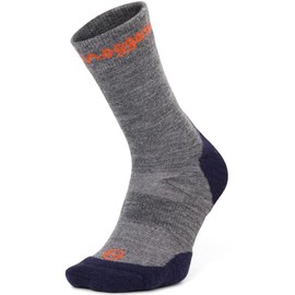 Moggans Merino Wool Crew Socks, 4-inch Above Ankle (UK, Alpha, L, Regular, Regular, Grey)