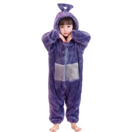 Moerstar Kigurumi Pajamas, Loungewear, Homewear, Hooded, One-Piece Pajamas, Kigurumi, Fluffy, Cosplay, Cute, Couple Outfit, Unisex, Kids, Sleepwear, Loungewear, Protection Against the Cold, 47.2