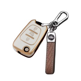 Key Fob Cover for Soul Rio: Remote Case Protector 3 Buttons Fit for Kia 2010 2011 2012 2013 2014 Soul Sportage Rio TQ8RKE3F02 NYOSEKSAM11ATX RKE3F02 954302K250 954303W701 954302K340 954302K341 (White)