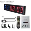 Ledgital Large Interval Gym Clock for Workouts Size 20x4.7in. Operated