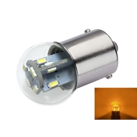 #89#67#1155 Premium LED Miniature Bulb Direct Replacement | Voltage: 12V AC/DC | Bulb Base: BA15S | Replacement for #67, 69, 89, 9421777, 98, 1247 (1-Pack; Amber)