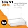 Vaktop 8pcs Playing Card Case, Clear Playing Card Box, Plastic