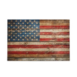 PDZRMY Rustic American Flag Board Jigsaw Puzzle for Adults 1000 Pieces, Impossible Hard Difficult Challenging Puzzles for Adults Jigsaw Puzzle for Party Entertainment, Family Games
