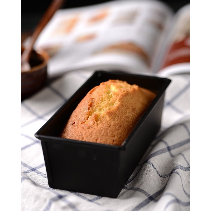 タイガークラウン ケーキ型 黒 95×233×85mm Blackパウンド型大 スチール フッ素加工 耐熱250度 5061