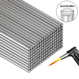 Ninesung 30Pcs Aluminum Brazing Rods, 20" Long Welding Flux-Cored Wire, Metal Solid Shaft for Solution Welding