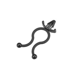 uxcell Twist Lock Cable Wire Ties Nylon U Shape Save Place 10mm Dia Black 200pcs